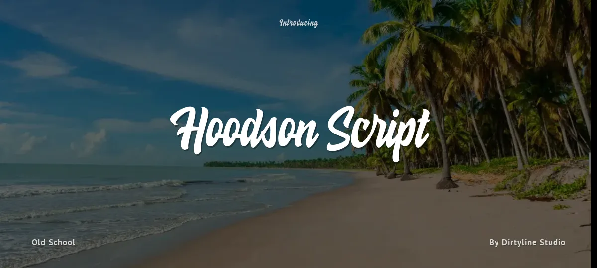 Hoodson Script font preview