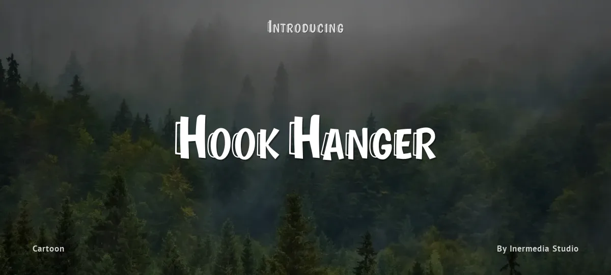 Hook Hanger font preview