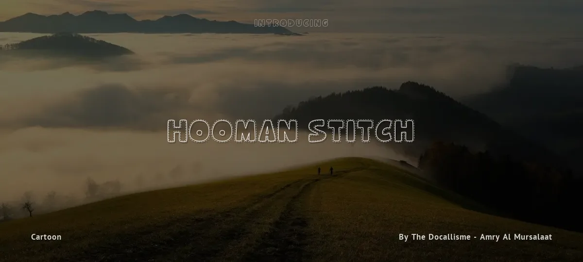 Hooman Stitch font preview