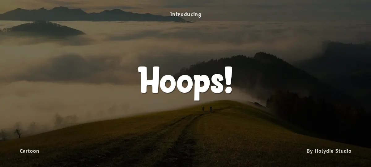 Hoops! font preview