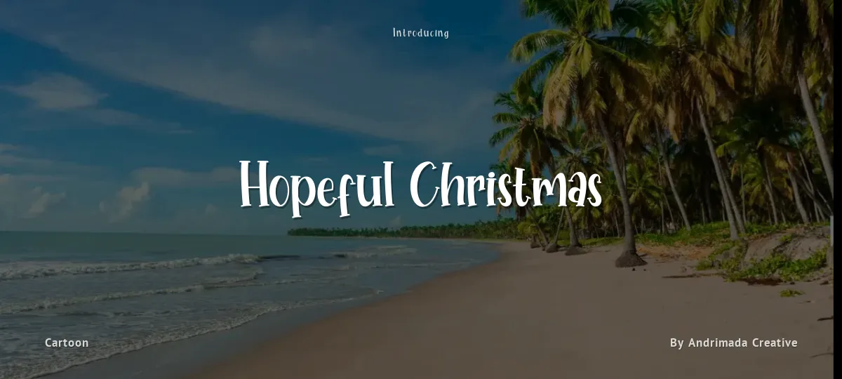 Hopeful Christmas font preview
