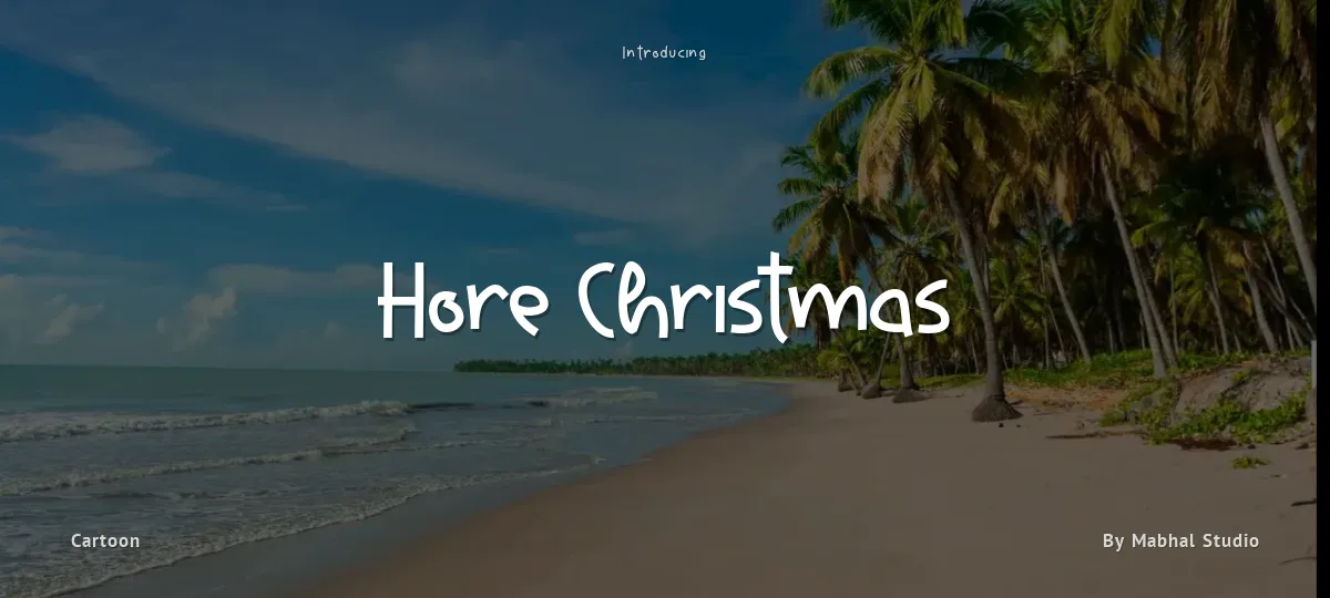 Hore Christmas font preview
