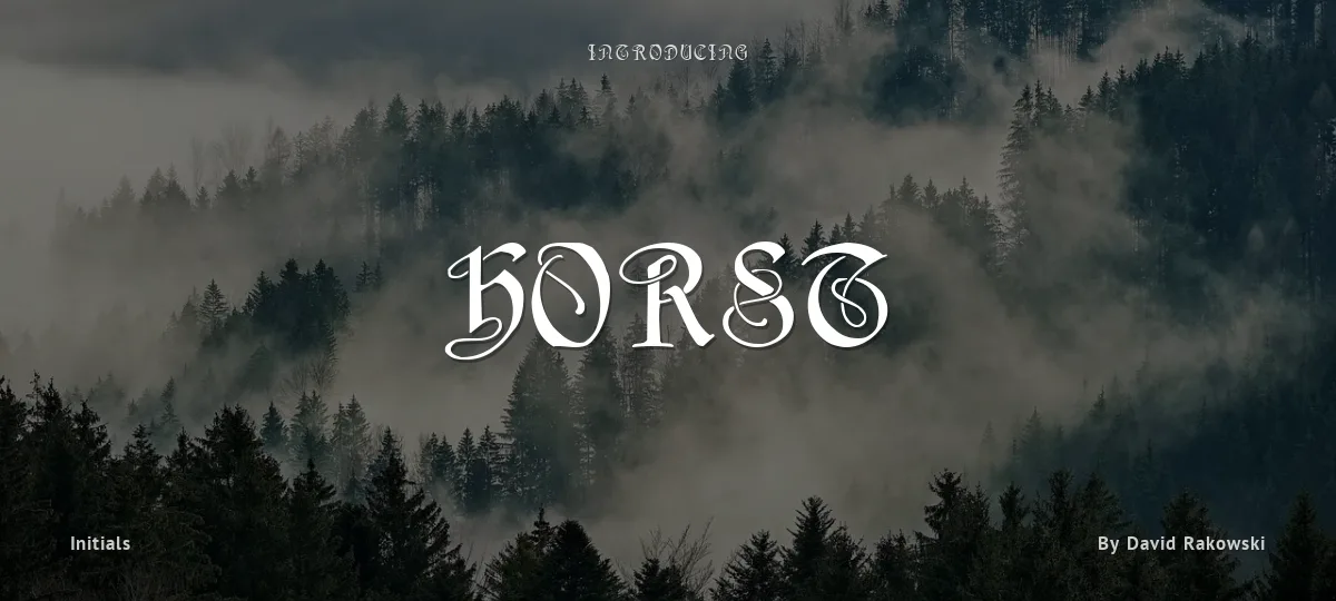 Horst font preview