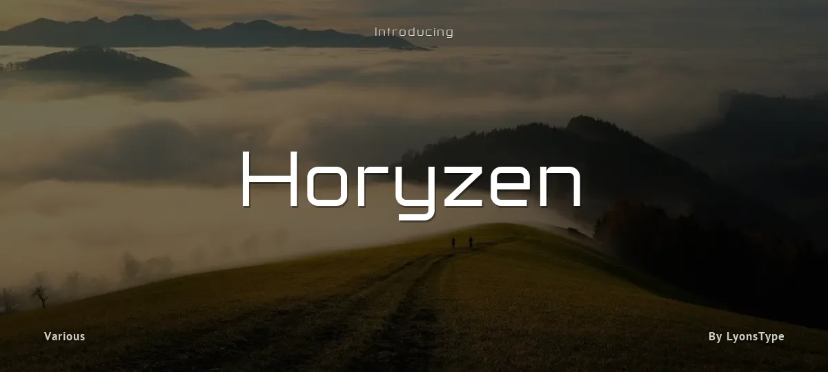 Horyzen font preview