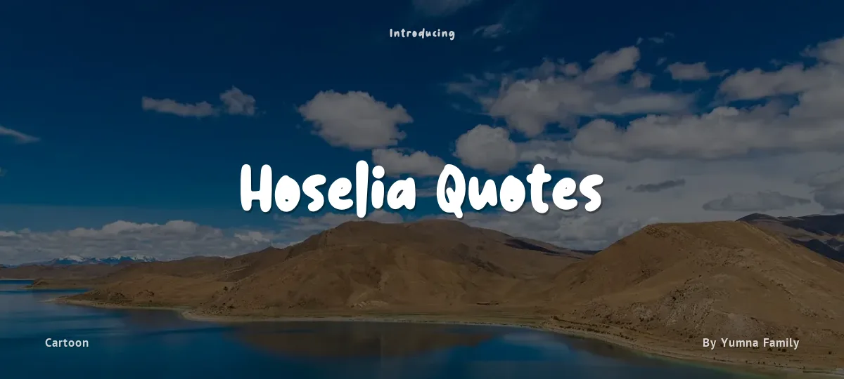 Hoselia Quotes font preview