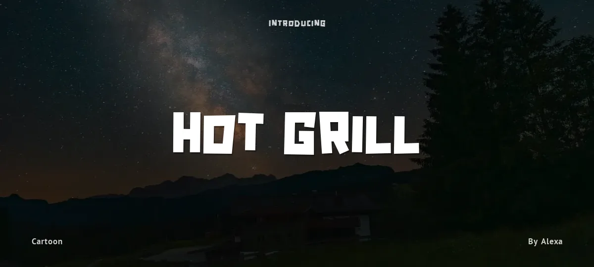 Hot Grill font preview