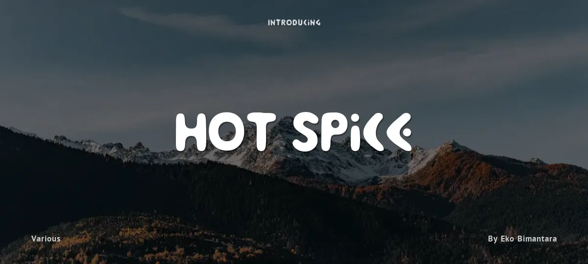 Hot Spice font preview