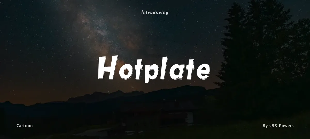 Hotplate font preview