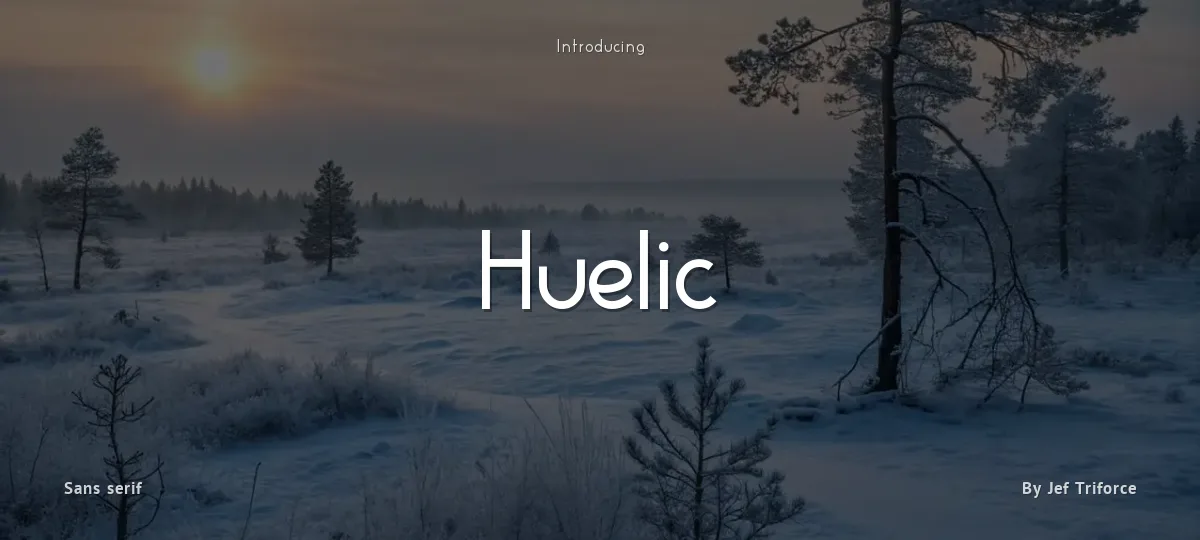 Huelic font preview