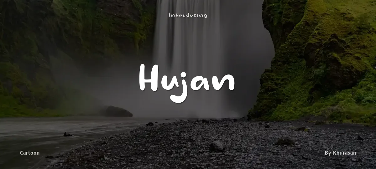 Hujan font preview