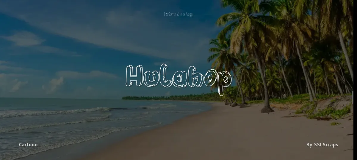 Hulahop font preview