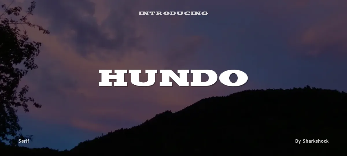 Hundo font preview
