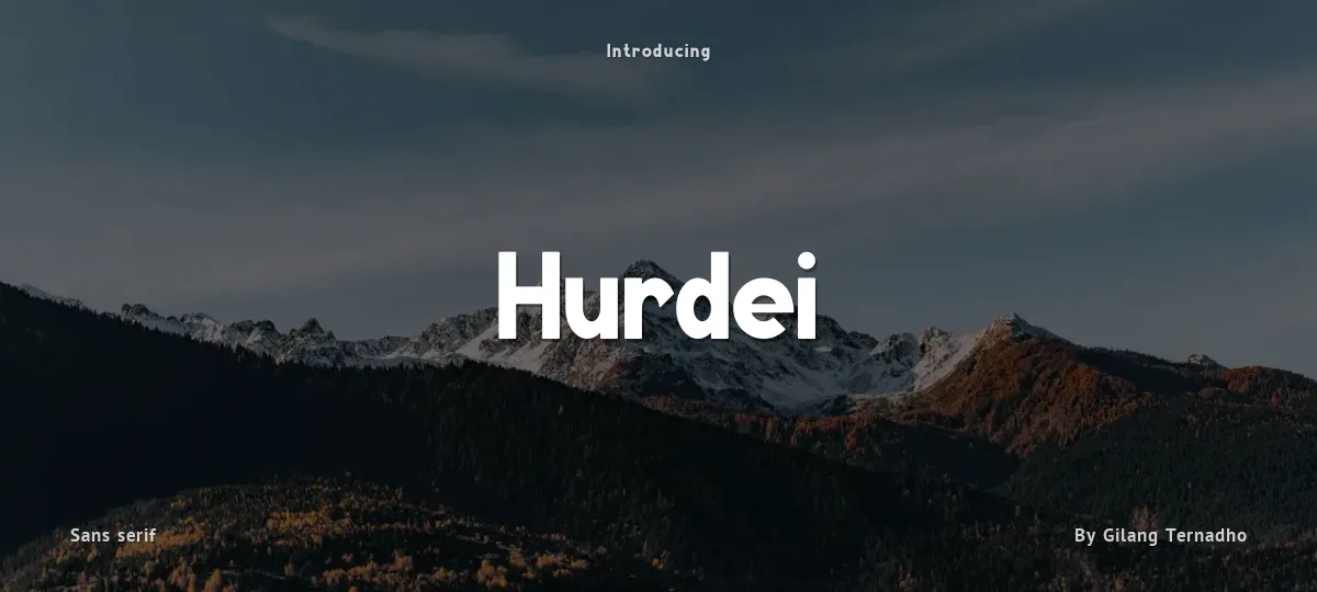 Hurdei font preview