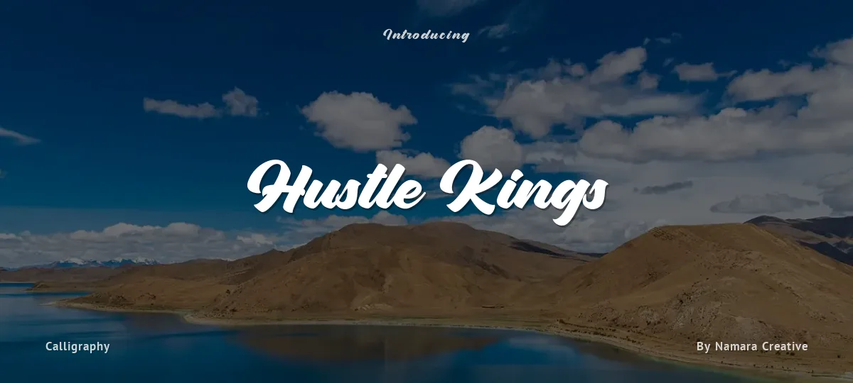 Hustle Kings font preview