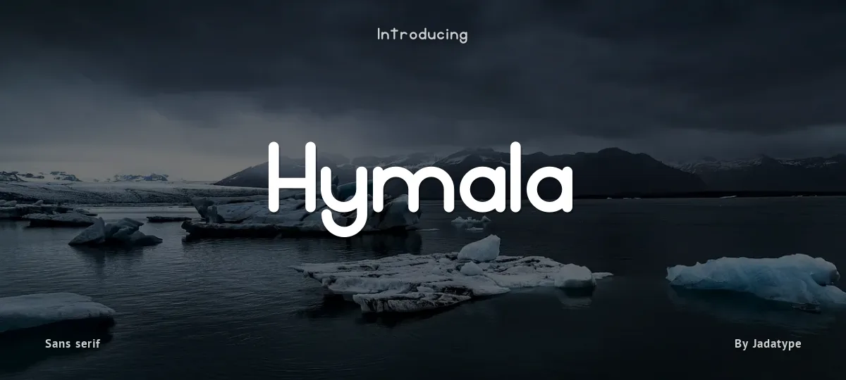 Hymala font preview
