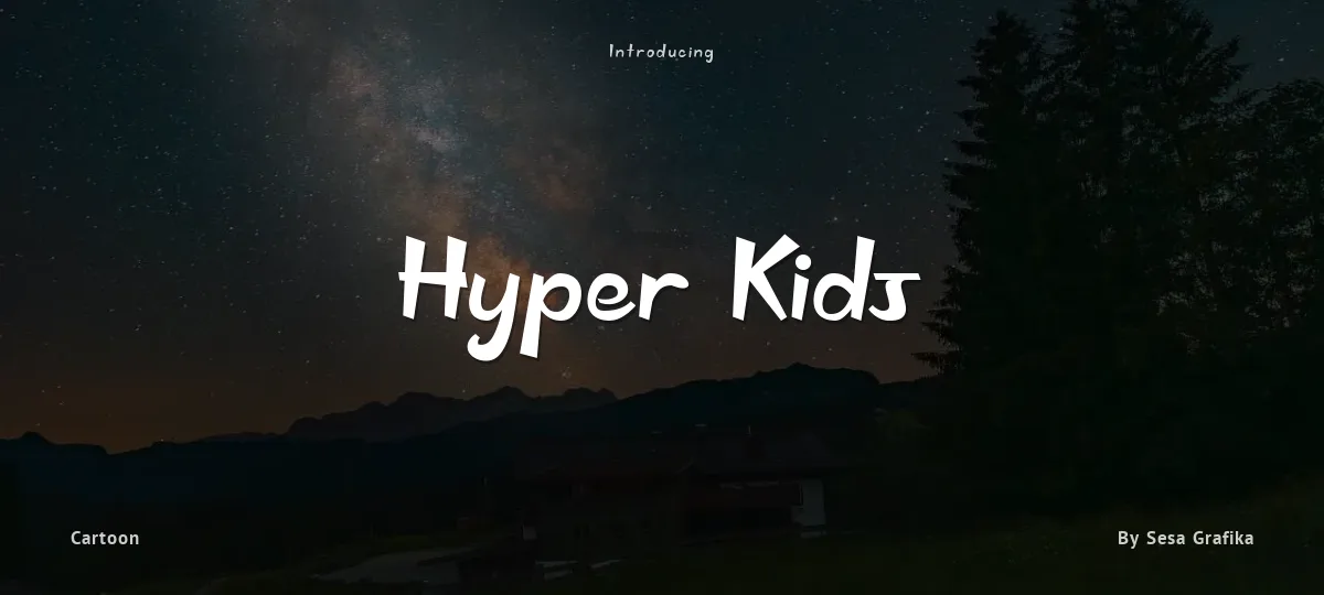 Hyper Kids font preview