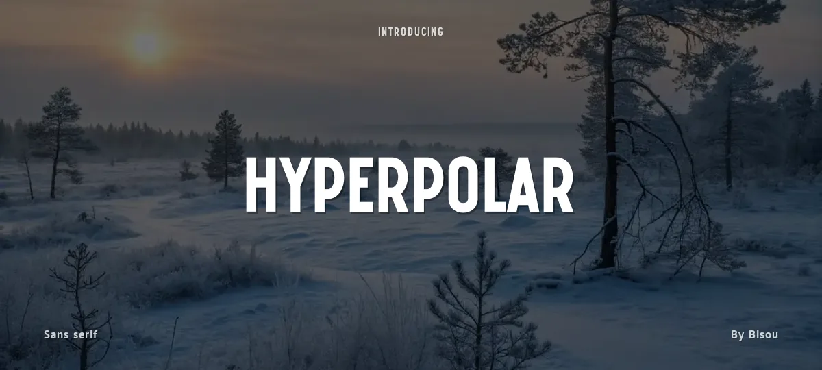 Hyperpolar font preview