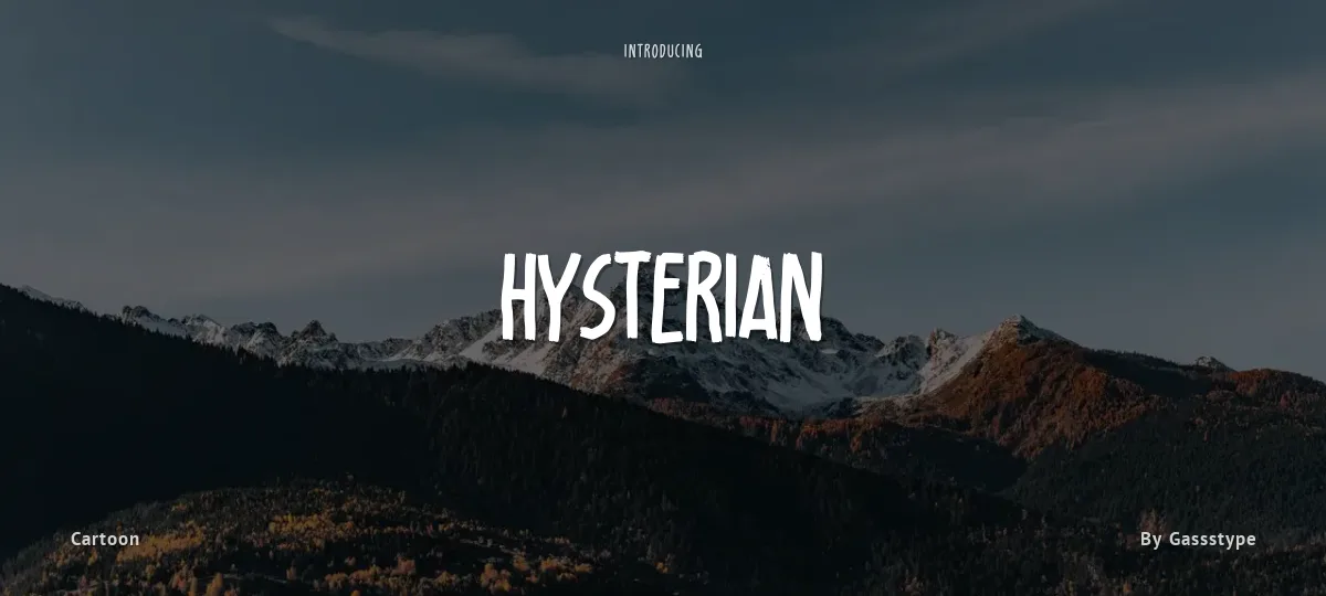 Hysterian font preview
