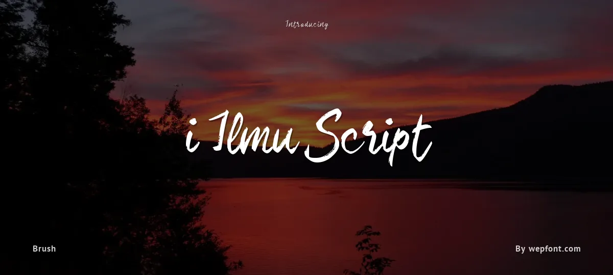 i Ilmu Script font preview