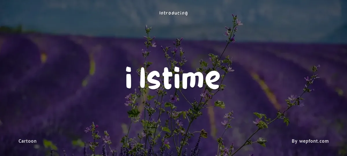 i Istime font preview
