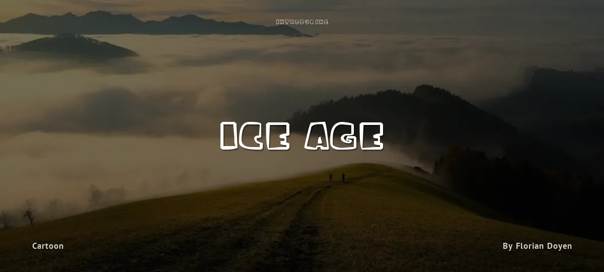 Ice Age font preview