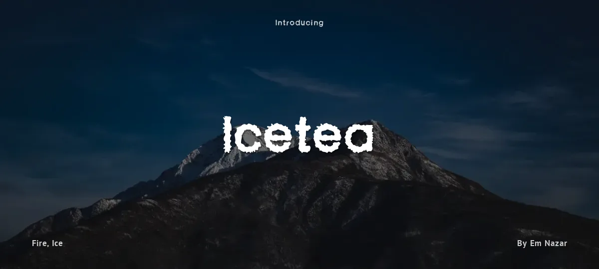 Icetea font preview
