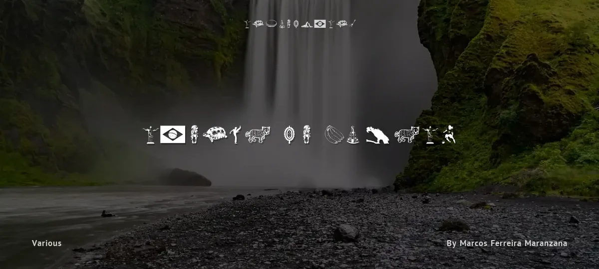 Icones do Brasil font preview