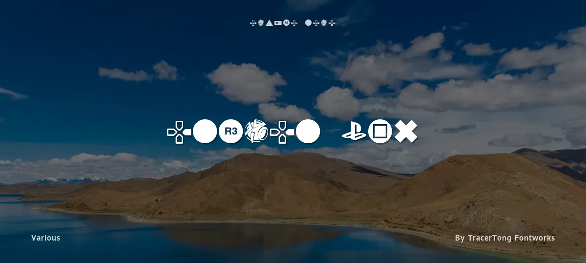 Iconic PSx font preview