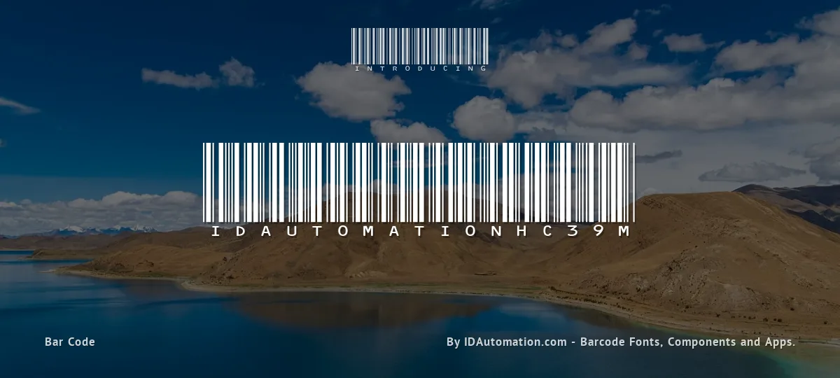 IDAutomationHC39M font preview