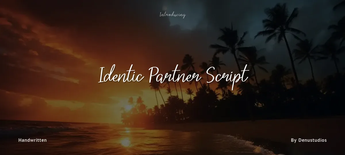 Identic Partner Script font preview