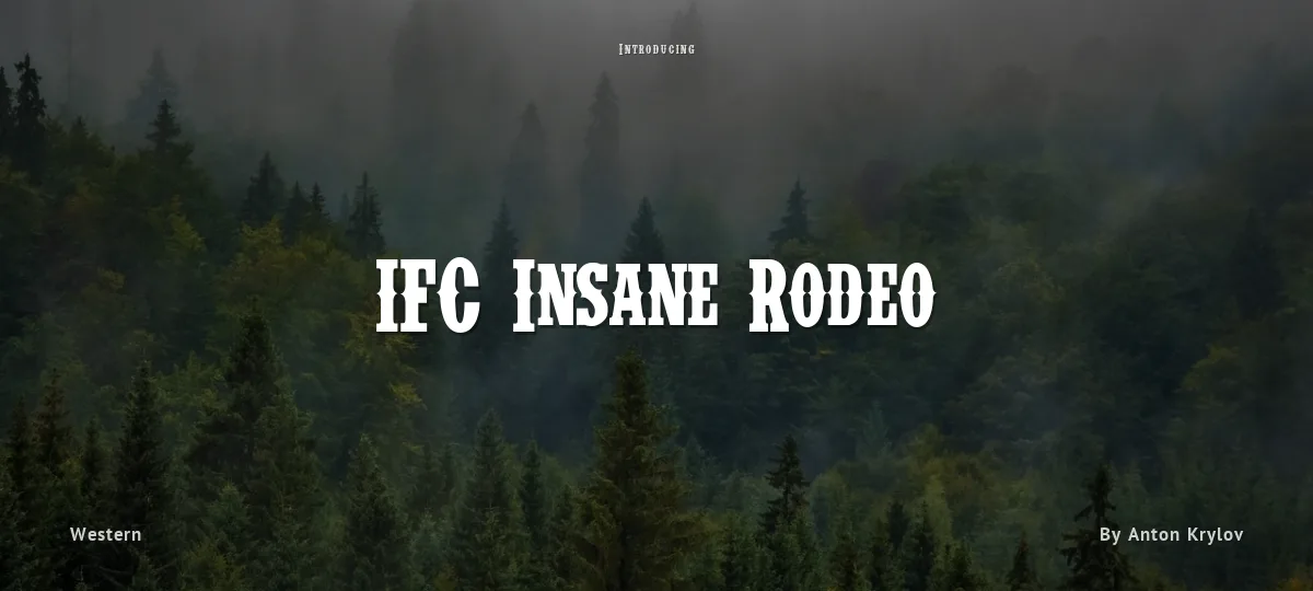 IFC Insane Rodeo font preview