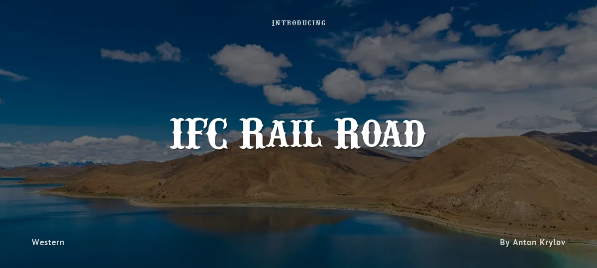IFC Rail Road font preview