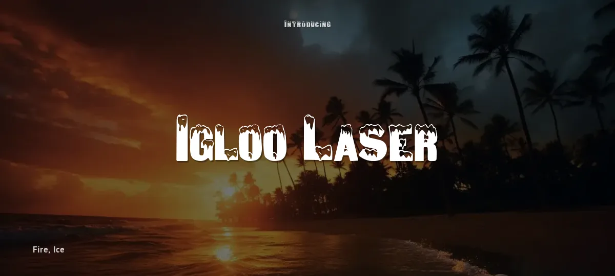 Igloo Laser font preview