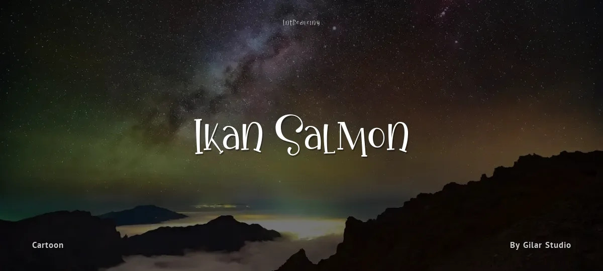 Ikan Salmon font preview