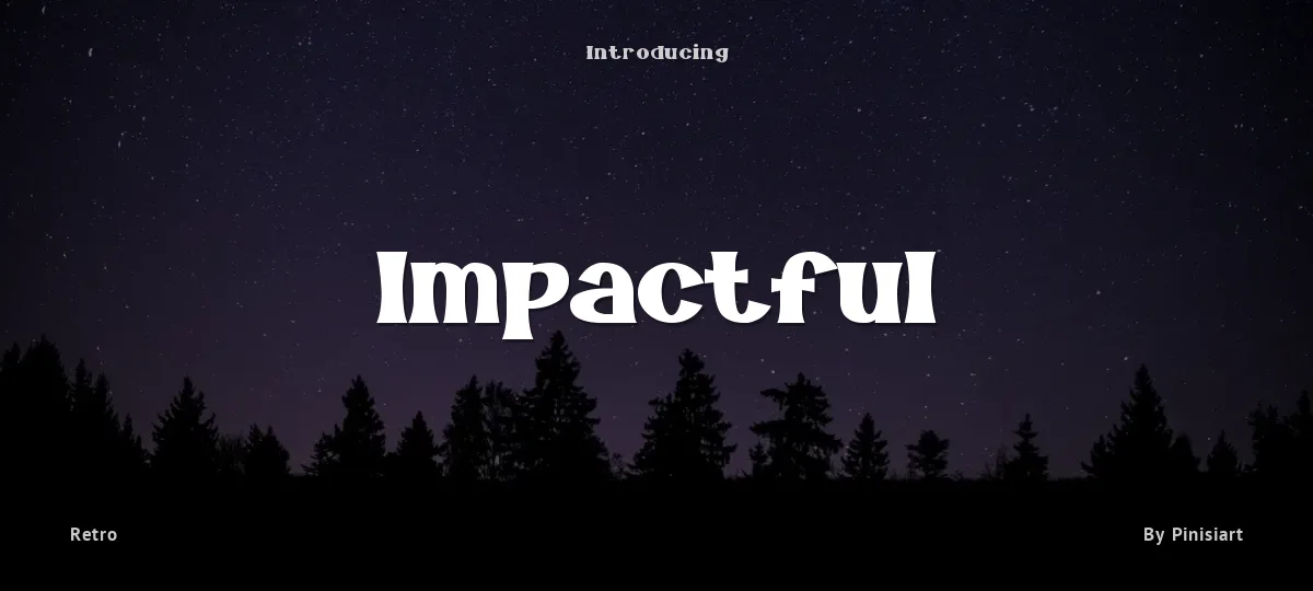 Impactful font preview