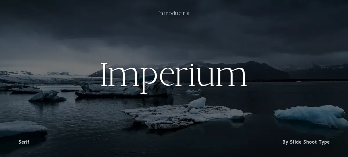 Imperium font preview