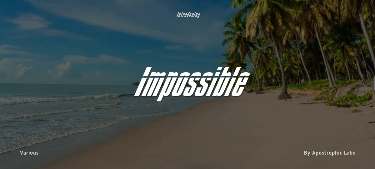 Impossible font preview