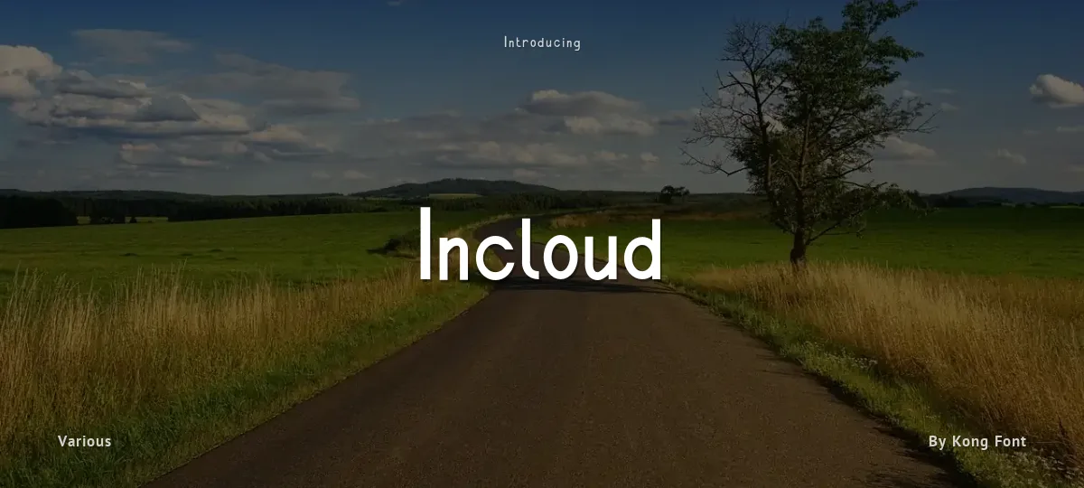 Incloud font preview
