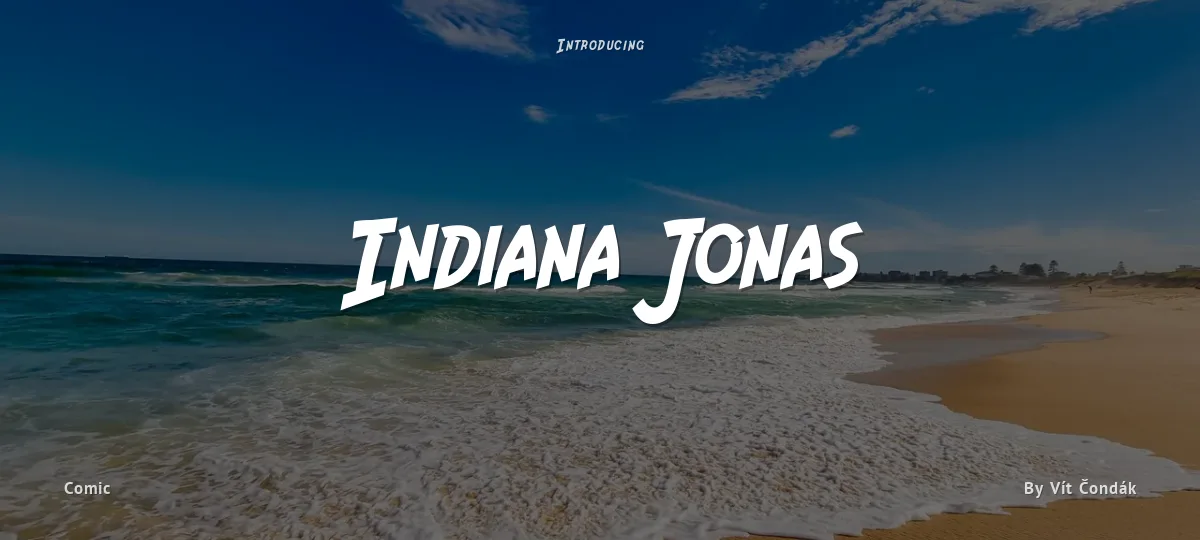 Indiana Jonas font preview