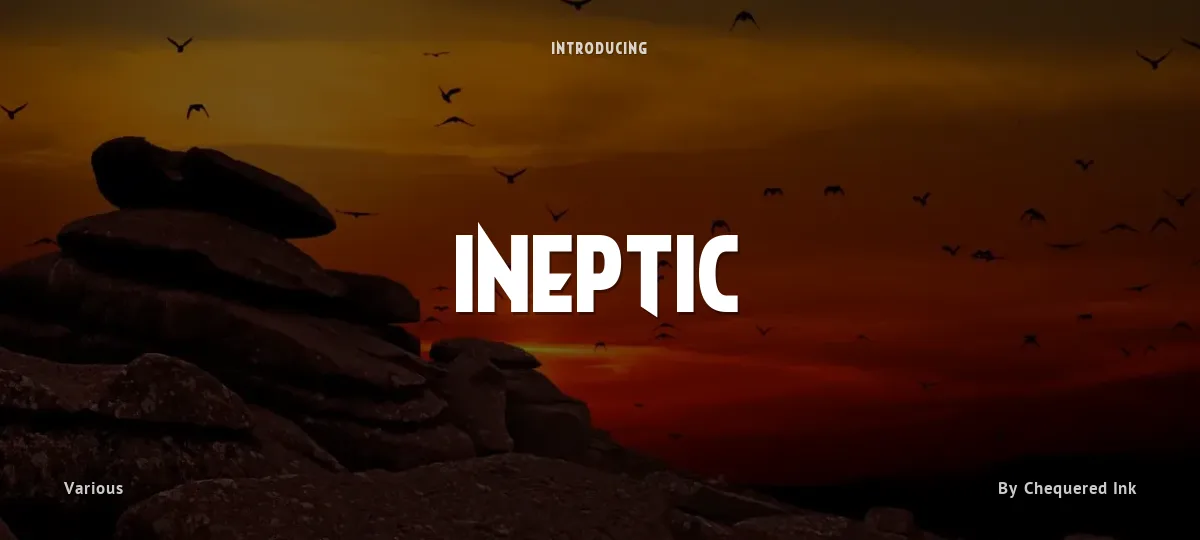 Ineptic font preview