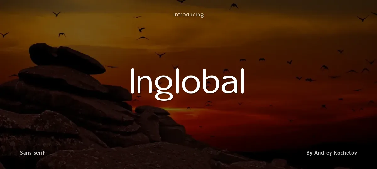 Inglobal font preview