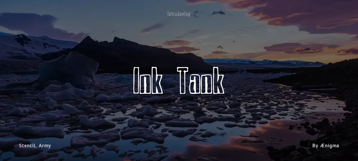 Ink Tank font preview