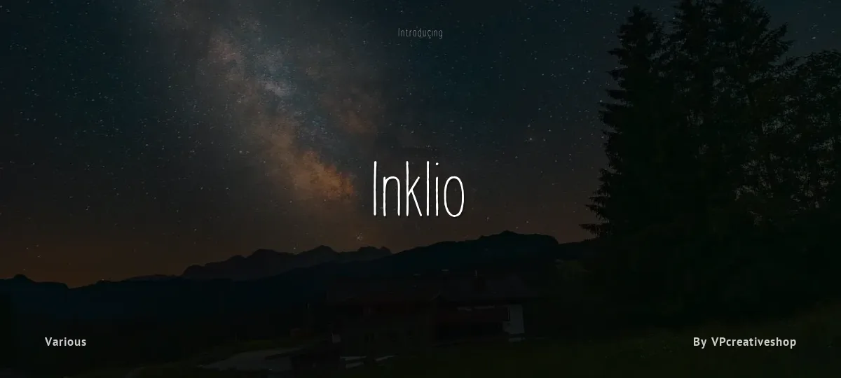 Inklio font preview