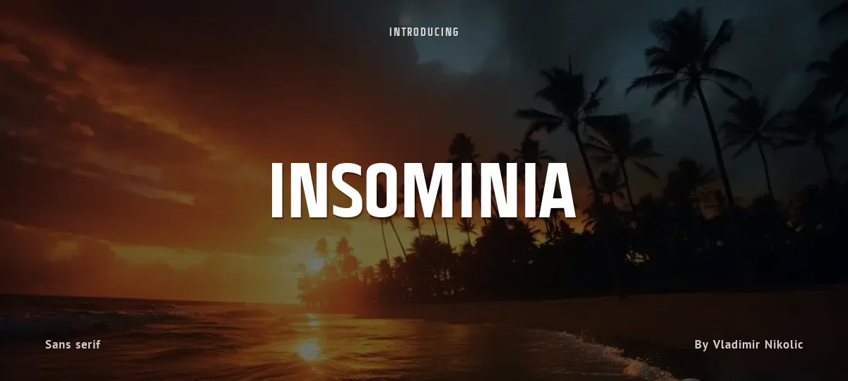 Insominia font preview