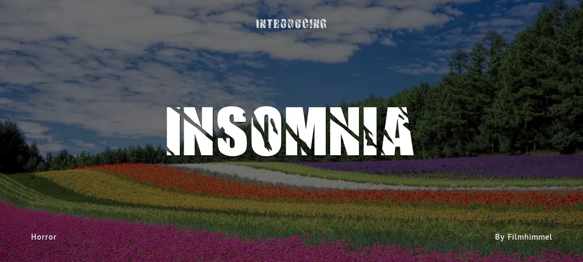 Insomnia font preview