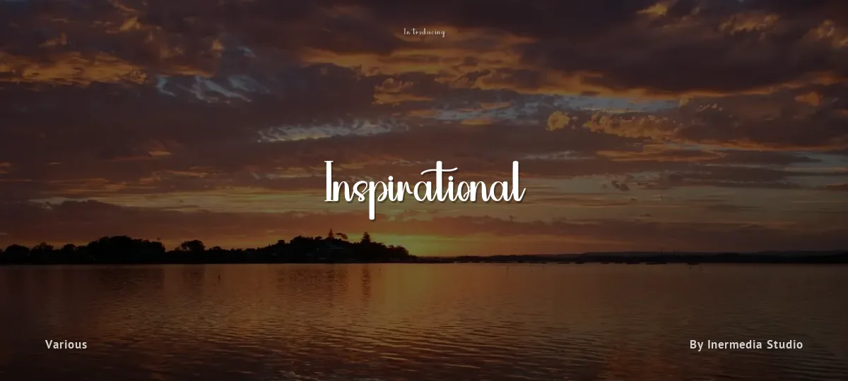 Inspirational font preview