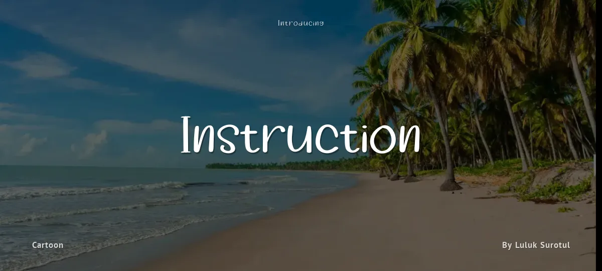 Instruction font preview