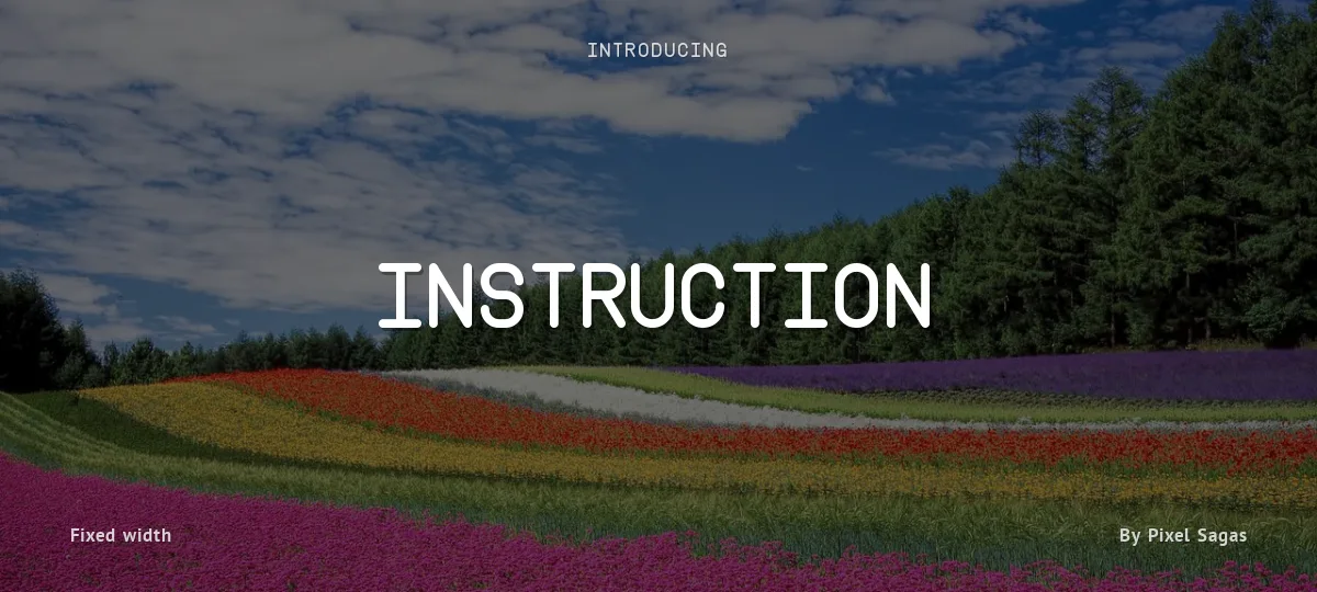 Instruction font preview