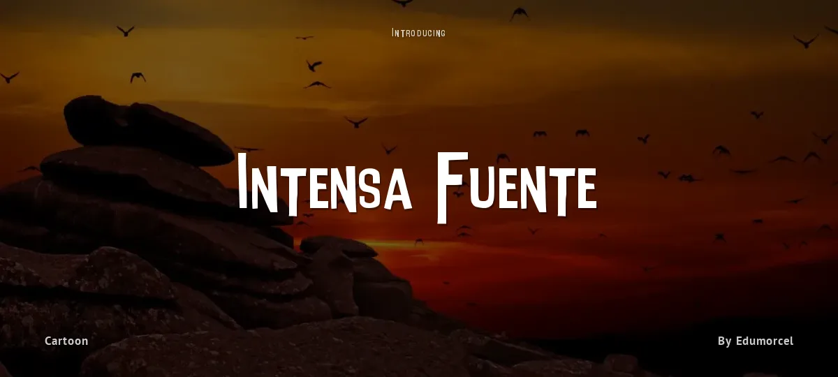 Intensa Fuente font preview