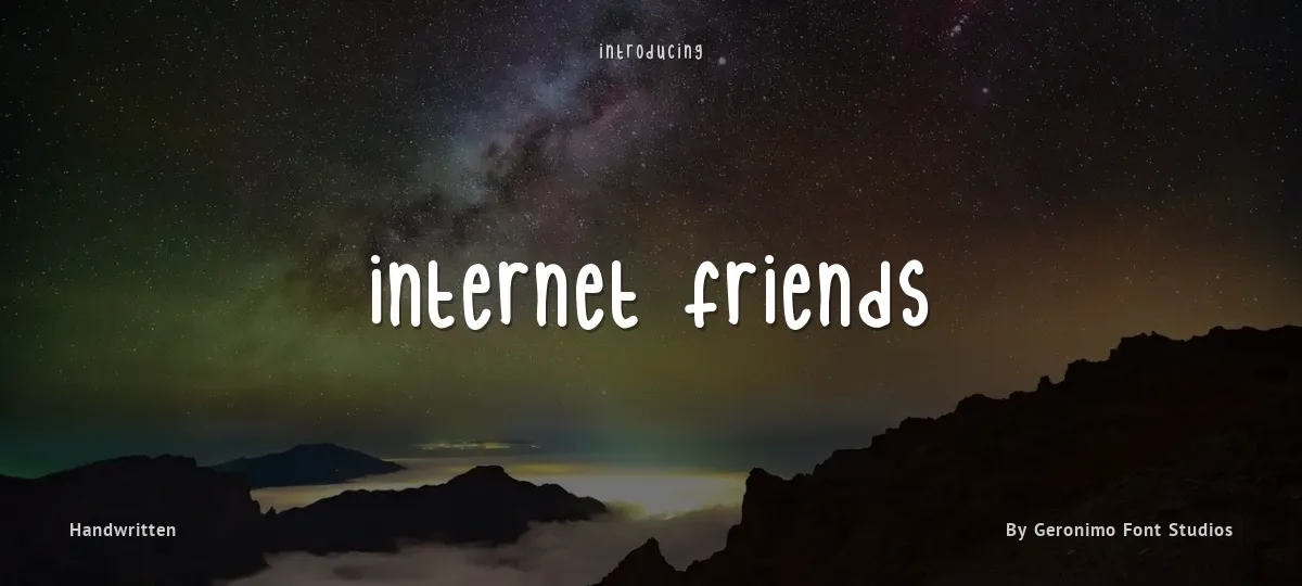 Internet Friends font preview